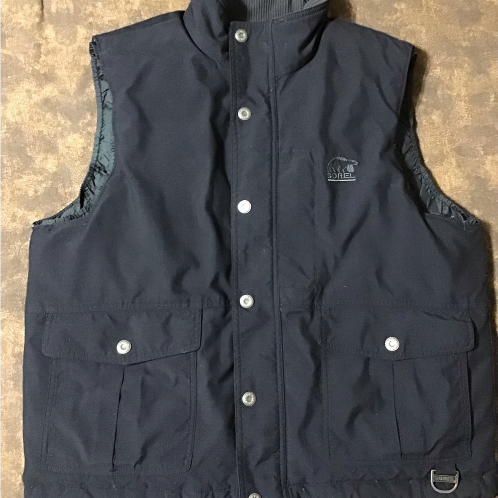Sorel Black Mens Vest size medium